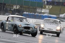 Silverstone Classic 2019 133 BELL Alex, GB, THOMAS Julian, GB, Austin-Healey 3000 At the Home of British Motorsport. 26-28 July 2019 Free for editorial use only  Photo credit – JEP