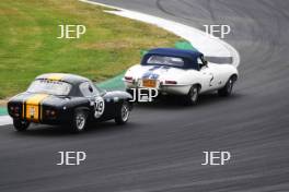 Silverstone Classic 2019 2 FISKEN Gregor, GB, BLAKENEY-EDWARDS Patrick, GB, Jaguar E-type At the Home of British Motorsport. 26-28 July 2019 Free for editorial use only  Photo credit – JEP