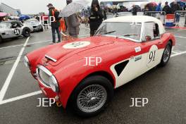 Silverstone Classic 2019 91 HOLME Mark, GB, GREENSALL Nigel, GB, Austin-Healey 3000 MkII At the Home of British Motorsport. 26-28 July 2019 Free for editorial use only  Photo credit – JEP