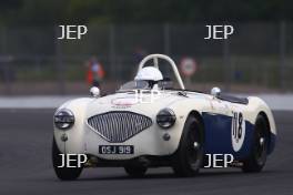 Silverstone Classic 2019 118 RAWE Robert, GB, SANZ DE ACEDO Xavier, ES, Austin-Healey 100M At the Home of British Motorsport. 26-28 July 2019 Free for editorial use only  Photo credit – JEP