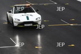 Silverstone Classic 2019 Aston Martin Saftey Car At the Home of British Motorsport. 26-28 July 2019 Free for editorial use only  Photo credit – JEP