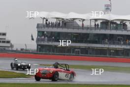 Silverstone Classic 2019 450 MORTIMER Paul, GB, MORTIMER Jonathan, GB, Austin-Healey 100M At the Home of British Motorsport. 26-28 July 2019 Free for editorial use only  Photo credit – JEP