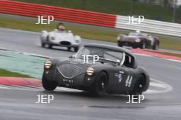 Silverstone Classic 2019 44 THORNE Mike, GB, BENNETT-BAGGS Sarah, GB, Austin-Healey 100/4 At the Home of British Motorsport. 26-28 July 2019 Free for editorial use only  Photo credit – JEP