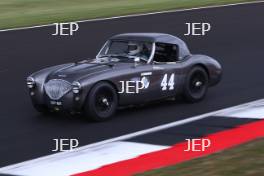 Silverstone Classic 2019 44 THORNE Mike, GB, BENNETT-BAGGS Sarah, GB, Austin-Healey 100/4 At the Home of British Motorsport. 26-28 July 2019 Free for editorial use only  Photo credit – JEP