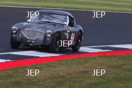 Silverstone Classic 2019 44 THORNE Mike, GB, BENNETT-BAGGS Sarah, GB, Austin-Healey 100/4 At the Home of British Motorsport. 26-28 July 2019 Free for editorial use only  Photo credit – JEP