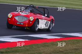 Silverstone Classic 2019 450 MORTIMER Paul, GB, MORTIMER Jonathan, GB, Austin-Healey 100M At the Home of British Motorsport. 26-28 July 2019 Free for editorial use only  Photo credit – JEP