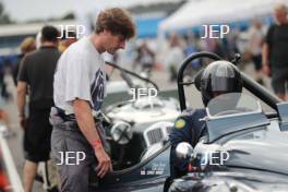 Silverstone Classic 2019 24 WARD Josh, GB, WARD Chris, GB, Jaguar XK120 Ecurie Ecosse At the Home of British Motorsport. 26-28 July 2019 Free for editorial use only  Photo credit – JEP