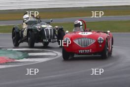 Silverstone Classic 2019 81 REICHMAN Marek, GB, WILSON Kerry, GB, Austin-Healey 100/4 At the Home of British Motorsport. 26-28 July 2019 Free for editorial use only  Photo credit – JEP