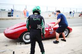 Silverstone Classic 2019 15 WILSON Richard, GB, STRETTON Martin, GB, Maserati 250S At the Home of British Motorsport. 26-28 July 2019 Free for editorial use only  Photo credit – JEP