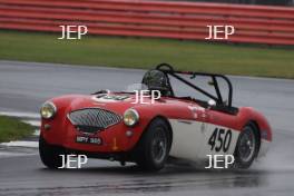 Silverstone Classic 2019 450 MORTIMER Paul, GB, MORTIMER Jonathan, GB, Austin-Healey 100M At the Home of British Motorsport. 26-28 July 2019 Free for editorial use only  Photo credit – JEP