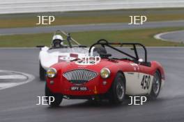 Silverstone Classic 2019 450 MORTIMER Paul, GB, MORTIMER Jonathan, GB, Austin-Healey 100M At the Home of British Motorsport. 26-28 July 2019 Free for editorial use only  Photo credit – JEP