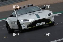 Silverstone Classic 2019 Aston Martin Saftey Car At the Home of British Motorsport. 26-28 July 2019 Free for editorial use only  Photo credit – JEP