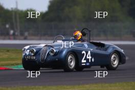 Silverstone Classic 2019 24 WARD Josh, GB, WARD Chris, GB, Jaguar XK120 Ecurie Ecosse At the Home of British Motorsport. 26-28 July 2019 Free for editorial use only  Photo credit – JEP