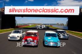 Silverstone Classic (27-29 July 2019) Preview Day, 10th April 2019, At the Home of British Motorsport. Mini 60th Anniversary Tracking Free for editorial use only. Photo credit - JEP