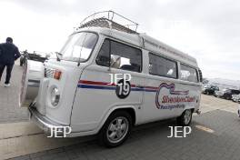 Silverstone Classic (27-29 July 2019) Preview Day, 10th April 2019, At the Home of British Motorsport. Silverstone Classic Camper van Free for editorial use only. Photo credit - JEP