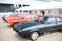 Silverstone Classic (27-29 July 2019) Preview Day, 10th April 2019, At the Home of British Motorsport. Ford Capri  Free for editorial use only. Photo credit - JEP