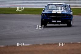 Silverstone Classic (27-29 July 2019) Preview Day, 10th April 2019, At the Home of British Motorsport. Ford Mustang. Free for editorial use only. Photo credit – JEP