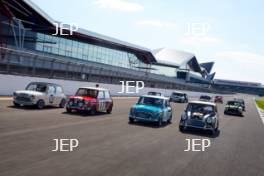 Silverstone Classic (27-29 July 2019) Preview Day, 10th April 2019, At the Home of British Motorsport. Mini 60th Anniversary Tracking Free for editorial use only. Photo credit - JEP