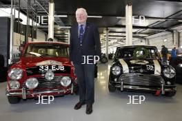 Silverstone Classic (27-29 July 2019) Preview Day, 10th April 2019, At the Home of British Motorsport. Paddy Hopkirk, Mini  Free for editorial use only. Photo credit - JEP