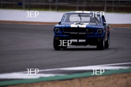 Silverstone Classic (27-29 July 2019) Preview Day, 10th April 2019, At the Home of British Motorsport. Ford Mustang. Free for editorial use only. Photo credit – JEP