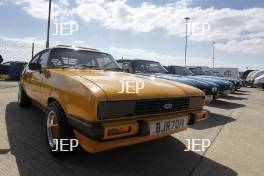 Silverstone Classic (27-29 July 2019) Preview Day, 10th April 2019, At the Home of British Motorsport. Ford Capri  Free for editorial use only. Photo credit - JEP