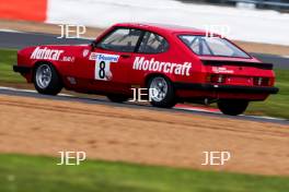 Silverstone Classic (27-29 July 2019) Preview Day, 10th April 2019, At the Home of British Motorsport. Ford Capri. Free for editorial use only. Photo credit – JEP