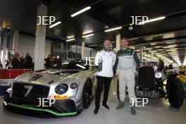 Silverstone Classic (27-29 July 2019) Preview Day, 10th April 2019, At the Home of British Motorsport. Bentley, Guy Smith and Tom Kristensen  Free for editorial use only. Photo credit - JEP