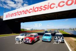 Silverstone Classic (27-29 July 2019) Preview Day, 10th April 2019, At the Home of British Motorsport. Mini 60th Anniversary Tracking Free for editorial use only. Photo credit - JEP