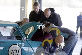 Silverstone Classic (27-29 July 2019) Preview Day, 10th April 2019, At the Home of British Motorsport. Silverstone Classic Paddock Free for editorial use only. Photo credit - JEP