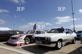 Silverstone Classic (27-29 July 2019) Preview Day, 10th April 2019, At the Home of British Motorsport. Ford Capri  Free for editorial use only. Photo credit - JEP