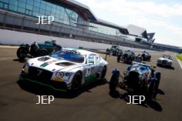 Silverstone Classic (27-29 July 2019) Preview Day, 10th April 2019, At the Home of British Motorsport. Bentley Centenary Tracking Free for editorial use only. Photo credit - JEP