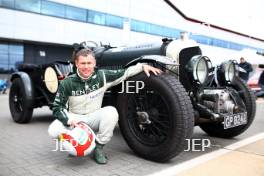 Silverstone Classic (27-29 July 2019) Preview Day, 10th April 2019, At the Home of British Motorsport. Tom Kristensen Bentley  Free for editorial use only. Photo credit - JEP