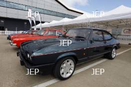 Silverstone Classic (27-29 July 2019) Preview Day, 10th April 2019, At the Home of British Motorsport. Ford Capri  Free for editorial use only. Photo credit - JEP