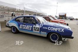 Silverstone Classic (27-29 July 2019) Preview Day, 10th April 2019, At the Home of British Motorsport. Ford Capri  Free for editorial use only. Photo credit - JEP