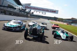 Silverstone Classic (27-29 July 2019) Preview Day, 10th April 2019, At the Home of British Motorsport.   Hero shot 2019  Free for editorial use only. Photo credit - JEP