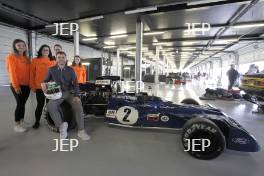 Silverstone Classic (27-29 July 2019) Preview Day, 10th April 2019, At the Home of British Motorsport. Paul Stewart, Tyrrell - alzheimers research uk  Free for editorial use only. Photo credit - JEP