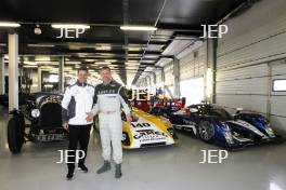 Silverstone Classic (27-29 July 2019) Preview Day, 10th April 2019, At the Home of British Motorsport. Le Mans, Guy Smith and Tom Kristensen  Free for editorial use only. Photo credit - JEP