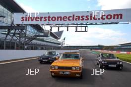 Silverstone Classic (27-29 July 2019) Preview Day, 10th April 2019, At the Home of British Motorsport. Middlebridge Scimitar anniversary tracking Free for editorial use only. Photo credit - JEP