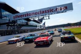 Silverstone Classic (27-29 July 2019) Preview Day, 10th April 2019, At the Home of British Motorsport. Ford Capri 50th Anniversary tracking Free for editorial use only. Photo credit - JEP