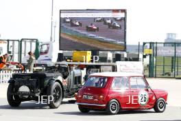 Silverstone Classic (27-29 July 2019) Preview Day, 10th April 2019, At the Home of British Motorsport. Silverstone Classic Paddock Free for editorial use only. Photo credit - JEP