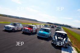 Silverstone Classic (27-29 July 2019) Preview Day, 10th April 2019, At the Home of British Motorsport. Mini 60th Anniversary Tracking Free for editorial use only. Photo credit - JEP