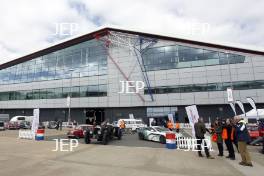 Silverstone Classic (27-29 July 2019) Preview Day, 10th April 2019, At the Home of British Motorsport. Silverstone Classic Paddock Free for editorial use only. Photo credit - JEP