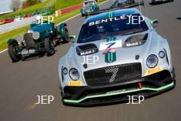 Silverstone Classic (27-29 July 2019) Preview Day, 10th April 2019, At the Home of British Motorsport. Bentley Centenary Tracking Free for editorial use only. Photo credit - JEP