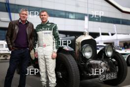 Silverstone Classic (27-29 July 2019) Preview Day, 10th April 2019, At the Home of British Motorsport. Tiff Needell and Tom Kristensen Free for editorial use only. Photo credit - JEP