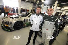 Silverstone Classic (27-29 July 2019) Preview Day, 10th April 2019, At the Home of British Motorsport. Bentley, Guy Smith and Tom Kristensen  Free for editorial use only. Photo credit - JEP