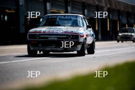 Silverstone Classic (27-29 July 2019) Preview Day, 10th April 2019, At the Home of British Motorsport. Ford Capri  Free for editorial use only. Photo credit - JEP