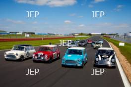 Silverstone Classic (27-29 July 2019) Preview Day, 10th April 2019, At the Home of British Motorsport. Mini 60th Anniversary Tracking Free for editorial use only. Photo credit - JEP