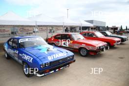 Silverstone Classic (27-29 July 2019) Preview Day, 10th April 2019, At the Home of British Motorsport. Ford Capri  Free for editorial use only. Photo credit - JEP