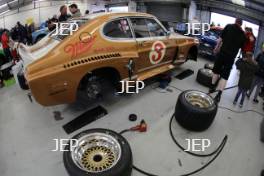 Silverstone Classic 2019 Garage Atmosphere At the Home of British Motorsport. 26-28 July 2019 Free for editorial use only  Photo credit – JEP