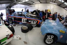 Silverstone Classic 2019 Garage Atmosphere At the Home of British Motorsport. 26-28 July 2019 Free for editorial use only  Photo credit – JEP